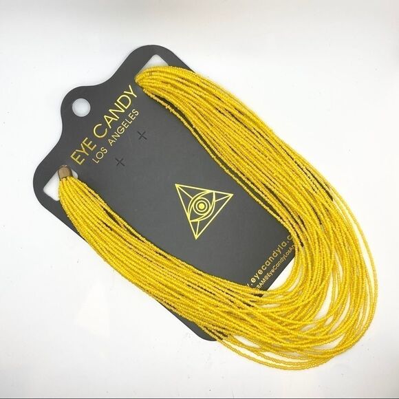 Eye Candy Los Angeles Beaded Multilayered Necklace - Picture 3 of 4